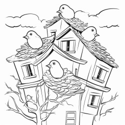 4 houses 1 nest