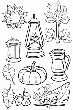 autumn items and themes