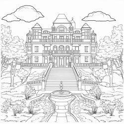 art deco style manor in thew park