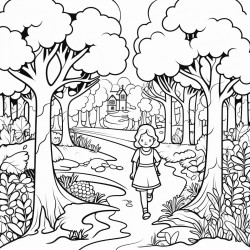 uma floresta encantada