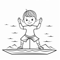 yoga enfant posture bateau