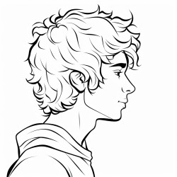 young man profile
