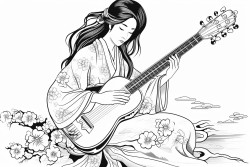 shamisen japanese lute
