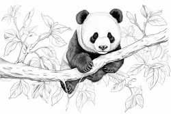 panda roux sur sa branche