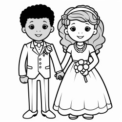 black man and white woman getting married