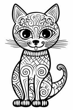 gatto con occhi grandi