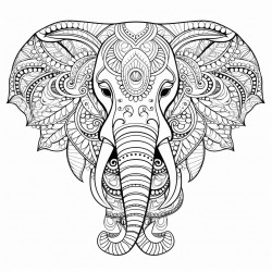 elephant mandala