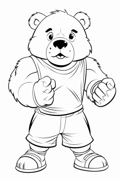 fierce bears in football uniforms