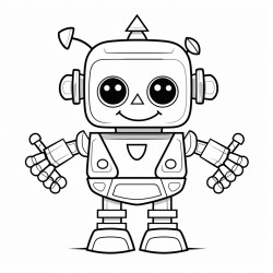 robot halloween simple