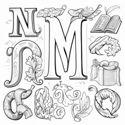 lots of different fonts of letter m