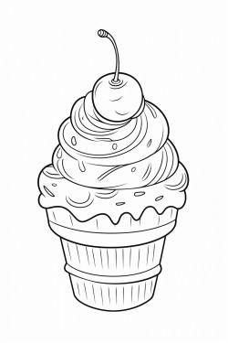 ice cream with cherry tops