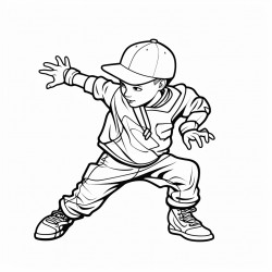 child is breakdancing