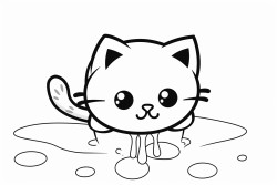 slime stuck on a cat