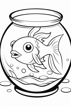 goldfish in an aquarium