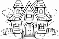 spooky halloween house