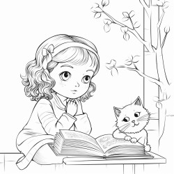 a picture of a child listening to a wise adult