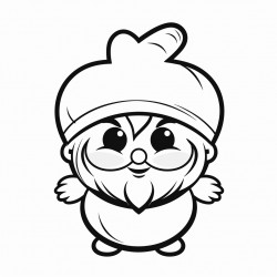 cute heart gnome