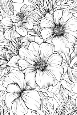 flowing vintage flowers