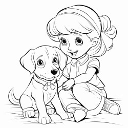 the photo as a coloring page