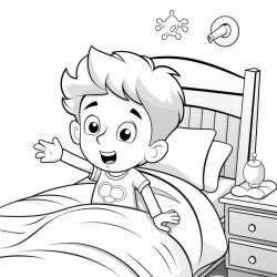 a child waking up