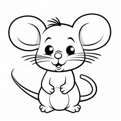 a cute tiny mouse