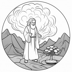 moses and the burning bush