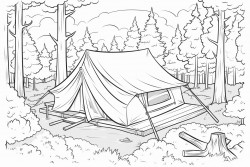 camp somerset coloring page