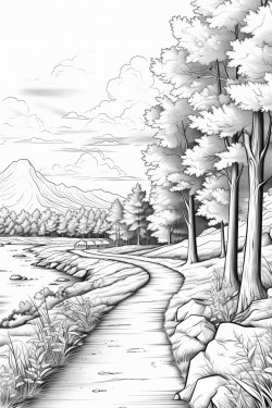 forks background road