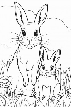 a fox and a rabbit