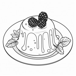 panna cotta dessert