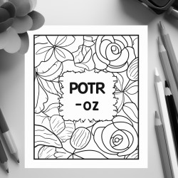 make a colouring in page that says p02 is better than you