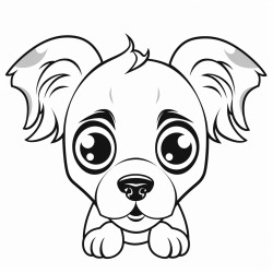 Cute dog,  big  eyes