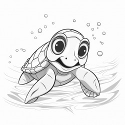 swimming turtle