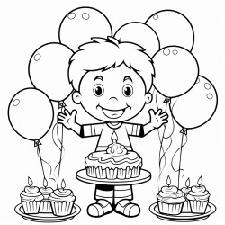 a happy birthday sign say happy birthday andre  and soccer balls and all sorts