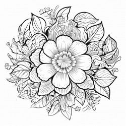 flowers mandala