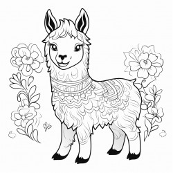 happy llama