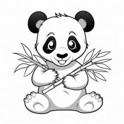 panda eating bamboo