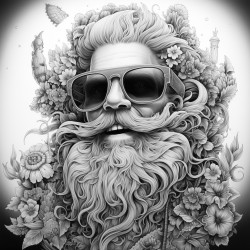 a groovy ghost wearing sunglasses and a flower crown