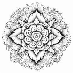 mandala des inneren friedens sanfte muster und formen die ruhe und gelassenheit ausstrahlen
