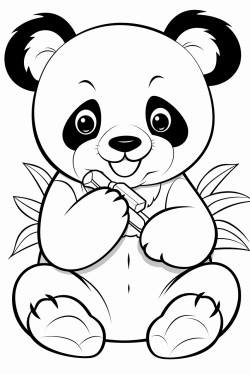 panda eating a banana