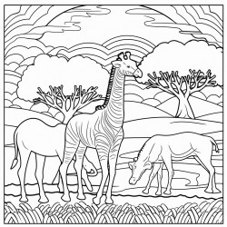 african line background