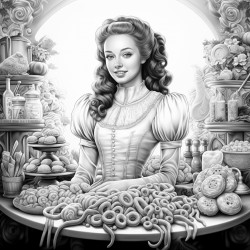 the name anne with all different food around it