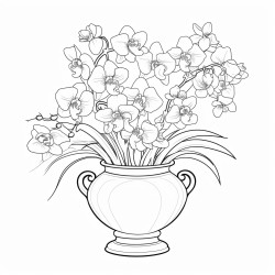 orchidee in einer vase
