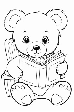 teddy bears reading