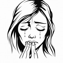 woman crying