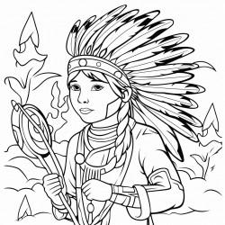 create an illustration that celebrates native american culture and traditions throu