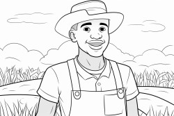 african man on the farm