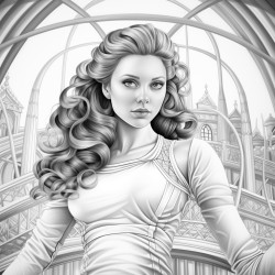 a beautiful athletic woman doing rhythmic gymnastics