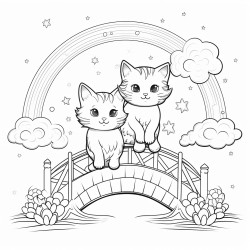 rainbow pet bridge