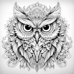 owl mandala art